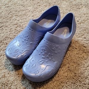 Dansko Blue Pixie Molded Clogs